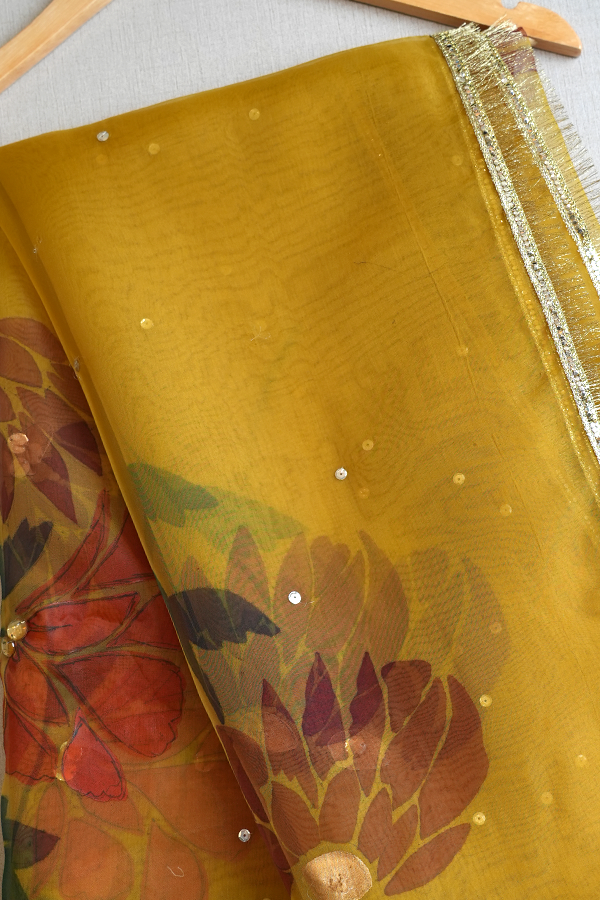 Saffron Radiant Dupatta