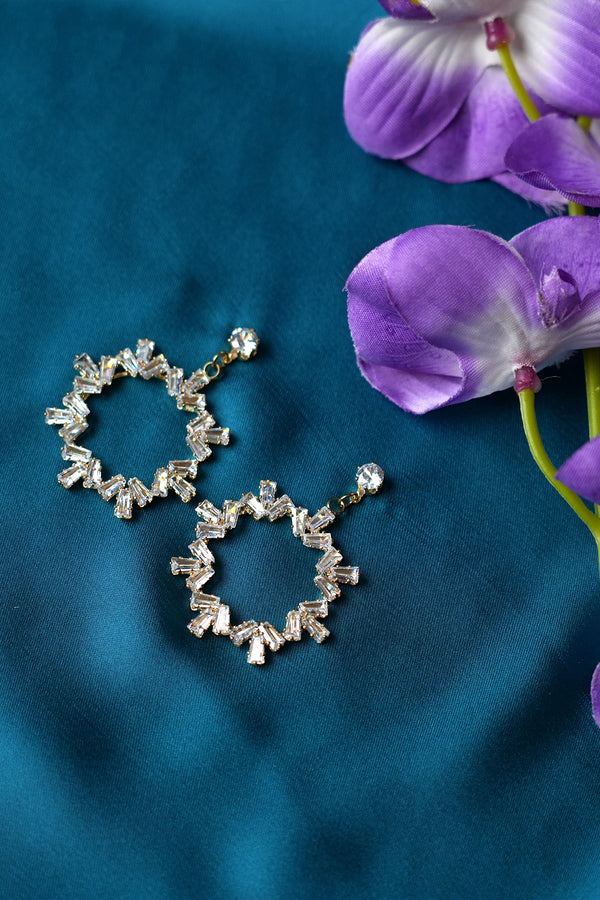 Silver Floral Earring