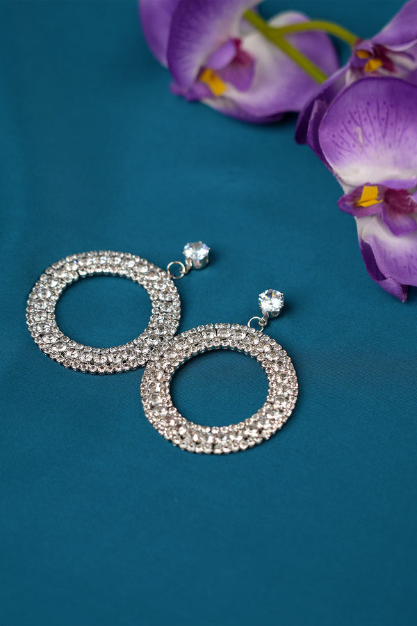 Silver Round Earring